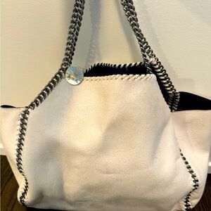 White Stella Falabella reversible tote